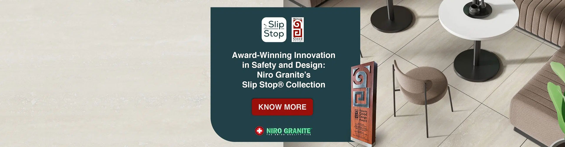 Slip Stop - Award Winning Innovation in Safety and Design: Niro Granite's Slip Stop® Collection